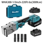 High Torque Cordless Impact Wrench Battery Power Car Brushless Impact Gun Kit