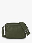 Longchamp Le Foulonné Leather Crossbody Camera Bag, Khaki