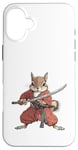 Coque pour iPhone 16 Plus Anime Samurai Squirrel Warrior Kids