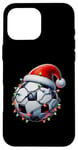 Coque pour iPhone 16 Pro Max Futbol Chapeau de Noël pour baby-foot