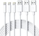 GlobaLink iPhone Charger Cable, 3 Pack 1m[MFi Certified] Extra Long iPhone Charging Cable Mutipack iPhone Leads compatible with Phone 12/11 Pro Mini SE XS Max X XR 8 7 6s Plus - White