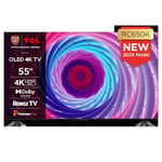 TCL 55RC650K 55-inch QLED Pro Television, 4K Ultra HD, Roku TV (Smart TV with Dolby Vision & Audio, HDR 10+, compatible with Google assistant & Alexa)