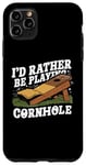 Coque pour iPhone 11 Pro Max Cornhole Player Corn Toss Bean Bag