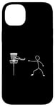 Coque pour iPhone 14 Plus Disque Golf Player Sports Lover Funny Stickman Jeu de plein air