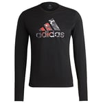 Adidas GV1338 FAST GFX LS M Sweatshirt mens black M