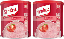 Meal Replacement Slimfast Meal Shake Powder Strawberry 10 Servings 365G Pack of 