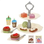 COLORBABY My Colors Lot de 16 Desserts avec Plateau Double Hauteur, gâteaux et Boissons, Jouet éducatif pour Enfants 24 Mois et Plus, Jeu de rôle pour créativité et Plaisir