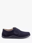 Hotter Unwind Suede Slippers, Navy-Su