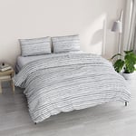 Athena Parure Housse de Couette fabriquée en Italie pour lit Double Sofia Gris