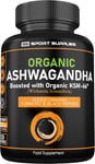 Organic Ashwagandha Capsules 1200Mg Boosted with 100Mg of Organic KSM-66