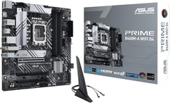 Prime B660M-A Wifi D4 \U2013 Carte Mère Intel B660 Lga 1700 Matx (Pcie 4.0, 2 X M.2 Slots, Intel 1Gb Ethernet, Wi-Fi 6 , Displayport,2 X Hdmi, Usb 3.2 Gen 2, Gen 1 Type-C, Aura Sync Rgb)