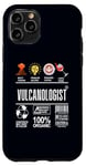 iPhone 11 Pro Vulcanologist Job Definition Skills Coffee Wine Sarcasm Case