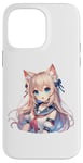 Coque pour iPhone 14 Pro Max Costume de marin mignon chat fille