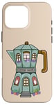 iPhone 16 Pro Max Creative Cozy Coffee House Cafe, Stovetop Espresso Maker Case