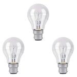 Low Energy Halogen Bulb 240V 70W B22D 3 pack (Equiv to 100 watt)