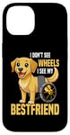 Coque pour iPhone 14 Chien en fauteuil roulant avec handicap chien mignon