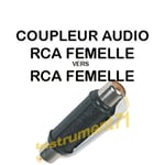 Adaptateur RCA Femelle vers RCA Femelle Capot Plastique