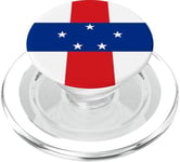 Drapeau des Antilles néerlandaises PopSockets PopGrip pour MagSafe