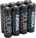 8X Pile Solaire Rechargeable AA 800mAh 1.2V NiMH - Pile pour Lampe Solaire - Pile Rechargeable AA à Faible décharge - Piles Rechargeables, Batteries solaires Rechargeables, Pile AA.[G981]