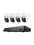 REOLINK 8 Channel 8MP NVR System with 4x 8MP Dome PoE Camera