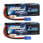 3S Lipo Battery 8000mAh 11.1V 100C RC Battery Hard case with EC5 Plug for