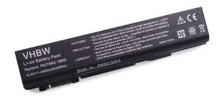 vhbw Batterie compatible avec Toshiba Satellite Pro S500-12V, S500-130, S500-131, S500-138, S500-139 laptop (4400mAh, 10,8V, Li-ion)