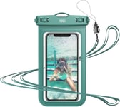 Pochette Étanche Smartphone, Ipx8 Pochette Etanche Pour Iphone 15 14 13 12 11 Pro Xs Xr X Se, Samsung S24 S23 S22 A14 A23 A33, Xiaomi , Housse Étanche Téléphone Jusqu'à 6.8 Pouces - Vert