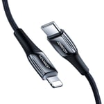 Nopea latauskaapeli iPhone USB-C - Lightning 20W 2.4A 1.2m, punainen