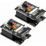 Ersandy - 2 pièces ESP32-CAM-MB Cartes de développement sans Fil Bluetooth WiFi ESP32 Dual-Core avec Module de Carte tf 2640 Camera