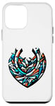 Coque pour iPhone 12 mini Polygon Art Fer à cheval Cheval Équitation Cavalier