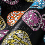 Versace 386104 Papier peint non tissé de luxe Motif logo Medusa 10,05 x 0,70 m