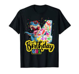 Novelty Rawr I'm 4 Cute Kids I Am 4 Girls Dinosaur Birthday T-Shirt