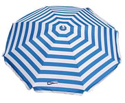 Shelta Australia Noosa Parasol de plage rayé - bleu et blanc - 180 cm