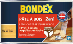 Bondex Pâte à bois 2 en 1 - Chêne clair 250 g