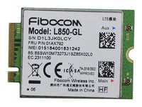 Fibocom L850-Gl - Trådløs Mobilmodem - 4G Lte - Fru - For Ideapad Duet 3 10  Thinkpad L14 Gen 1  L15 Gen 1  P15v Gen 1  T15p Gen 1  X13 Gen 1