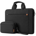 Inateck 13 Inch Laptopsleeve case Compatible with 13 MacBook Air/Pro M3/M2/M1 2024-2012, 14 MacBook Pro M3/M2/M1 Pro/Max A2992 2023-2021, 12.3 Surface Pro 11/10/9/X/8/7/6/5/4/3, Laptop Handbag, Black