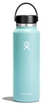 HYDRO FLASK - Water Bottle 1180 ml (40 oz) - Vacuum Insulated Stainless Steel Water Bottle with Leak Proof Flex Cap and Powder Coat - BPA-Free - Wide Mouth - Dew