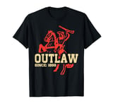 Outlaw Dutch's Gang Red Horse & Cowboy Adventure T-Shirt