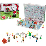 SNOOPY Adventskalender 2024 med 24 Julleksaker Figur Cartoon Spelkaraktär Anime Figur Nedräkning till Jul för Barn Vuxna Blind Box