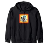 Retro Vintage Rotary Dial Phone Number Telephone Zip Hoodie