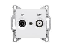 Schneider Electric Tv/Sat-Uttag 1Db Vit (Sdn3401621)