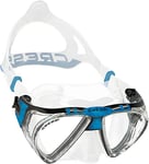 Cressi Penta+ Mask Masque et Tuba Unisex-Adult, Trasparent/Blue, One Size