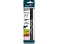 Pica-Marker Pica Permanent Marker 1-4Mm, Round Tip, Black, Retail Pack.