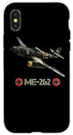 Coque pour iPhone X/XS La Seconde Guerre mondiale 2 avion de chasse allemand ME 262