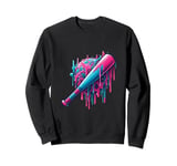 Baseball Bat with Sprinkles Drip Sweatshirt