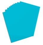 folia Lot de 10 posters en carton teinté sur une face Bleu tourterelle 48 x 68 cm 380 g/m² Idéal pour le bricolage ou la création d'affiches et présentoirs (65306)