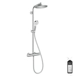 Colonne de douche HANSGROHE Crometta S 240 EcoSmart chromée + nettoyant Briochin