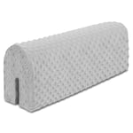 Protection de bord de lit pour lits d'enfant 90 cm - Protection pour cadre de lit Lit bébé Protection contre les chutes pour lit à sommier tapissier Barrière de lit avec protection de bord Gris Clair