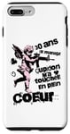 Coque pour iPhone 7 Plus/8 Plus Anniversaire Mariage Noces de Perle Cupidon et Romantisme