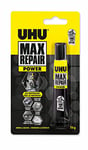 UHU Max Repair power - Colle extra puissante et flexible, transparente, idéale pour les chaussures, le caoutchouc, le cuir, tube 20g